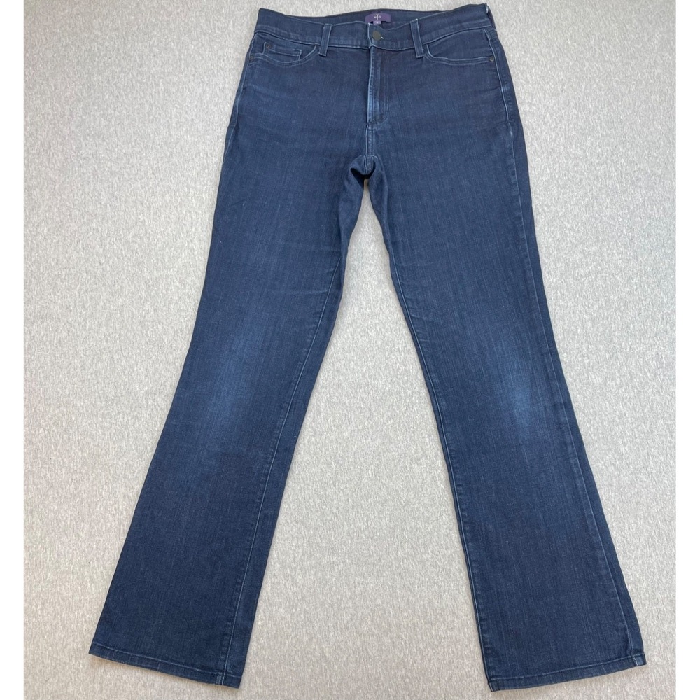 NYDJ Jeans Womens 6 Blue Cotton Blend Stratech Mid-Rise Bootcut
